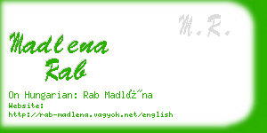 madlena rab business card